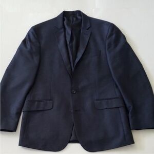 Kenneth Cole Reaction Men's Dark Navy Single-Button Blazer